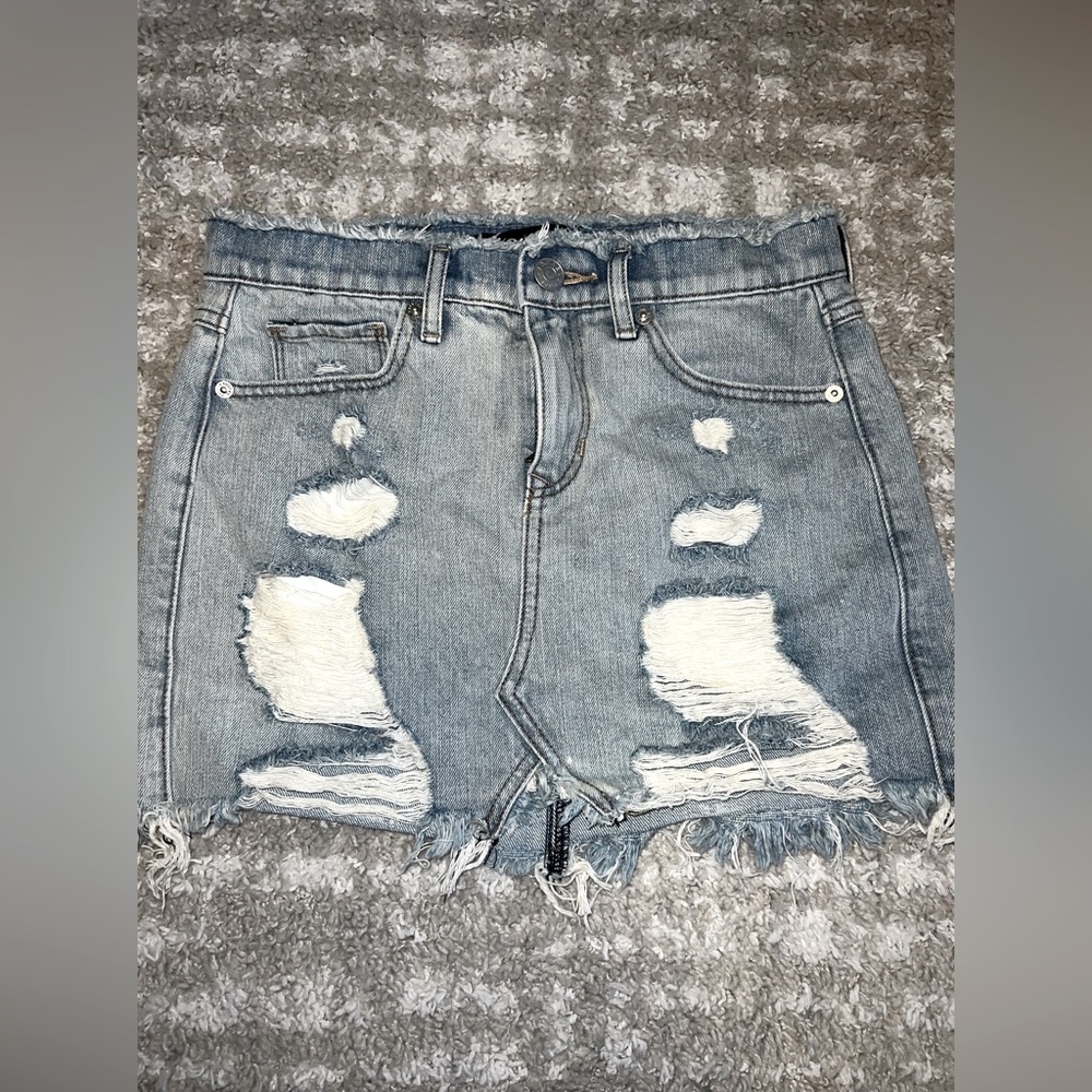 Express Mini Denim Skirt